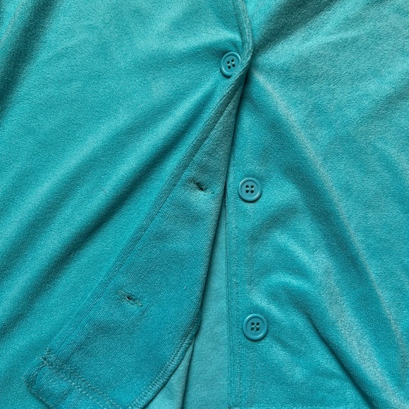 Juicy Couture Aqua Button-Up Shirt - Picture 3 of 7